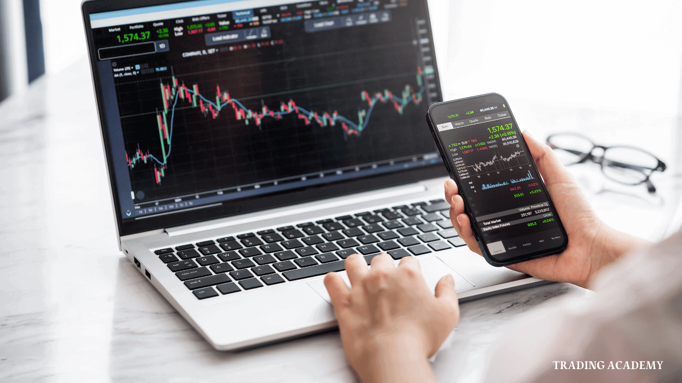 "Illustration of day trading strategies and tools used in the financial markets for beginners starting their trading journey.