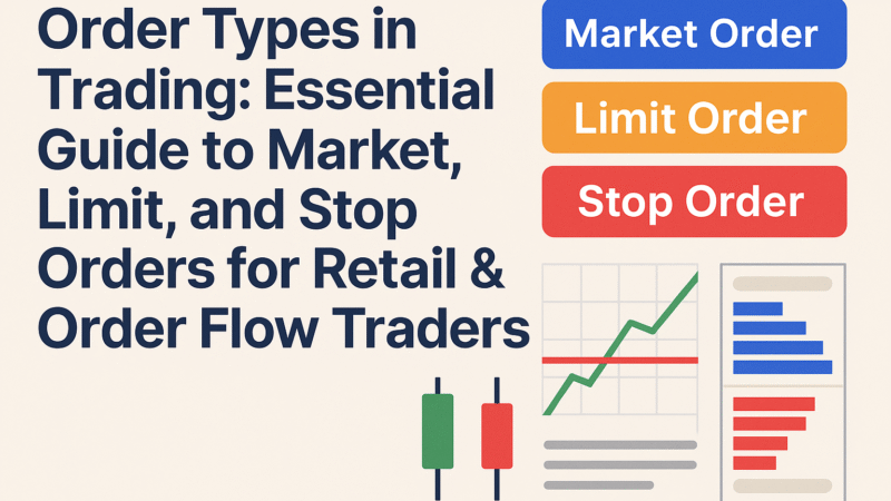 Order Types in Trading: Essential Guide to Market, Limit, and Stop Orders for Retail & Order Flow Traders