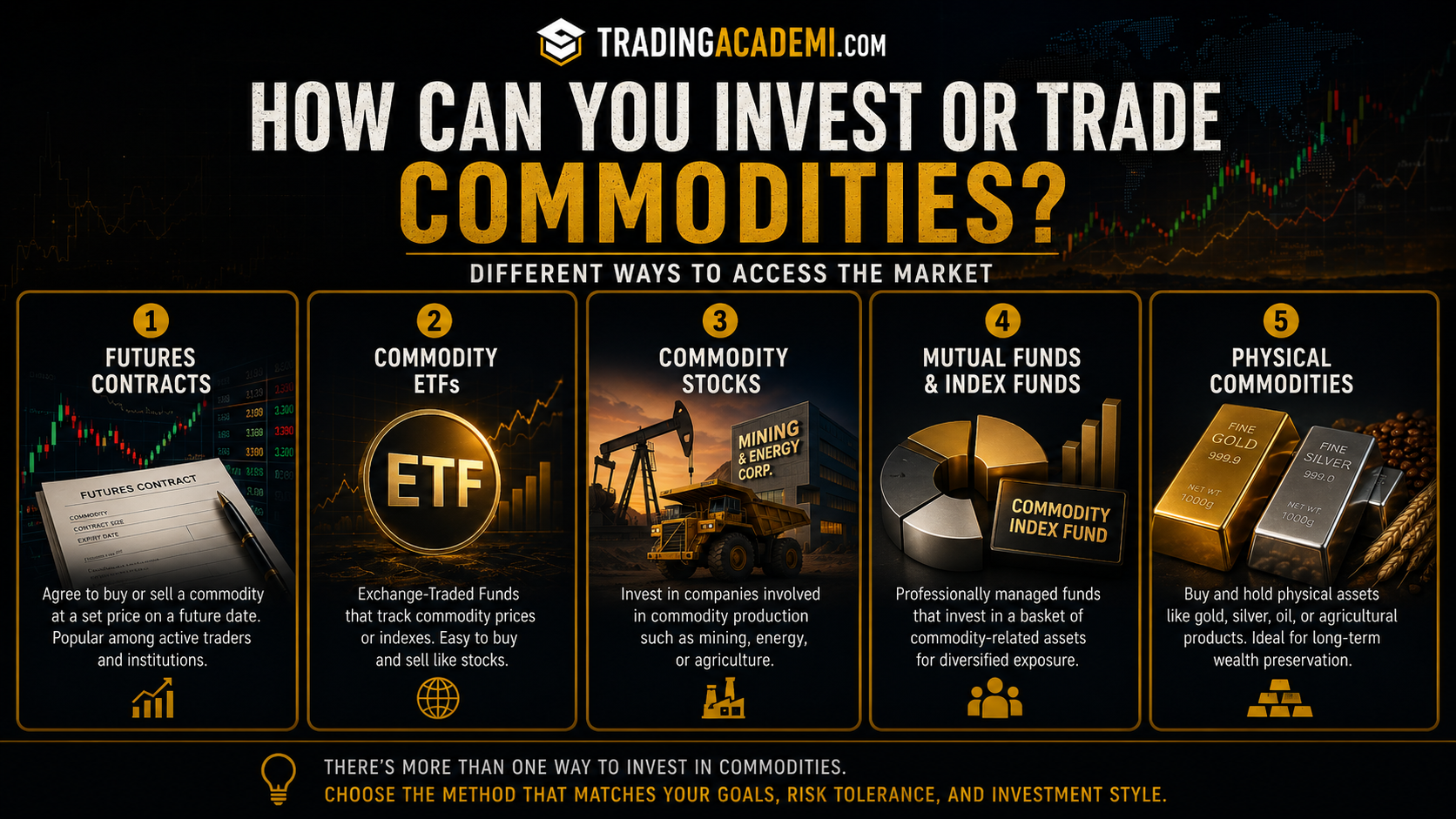 Commodity Trading vs Commodity Investing