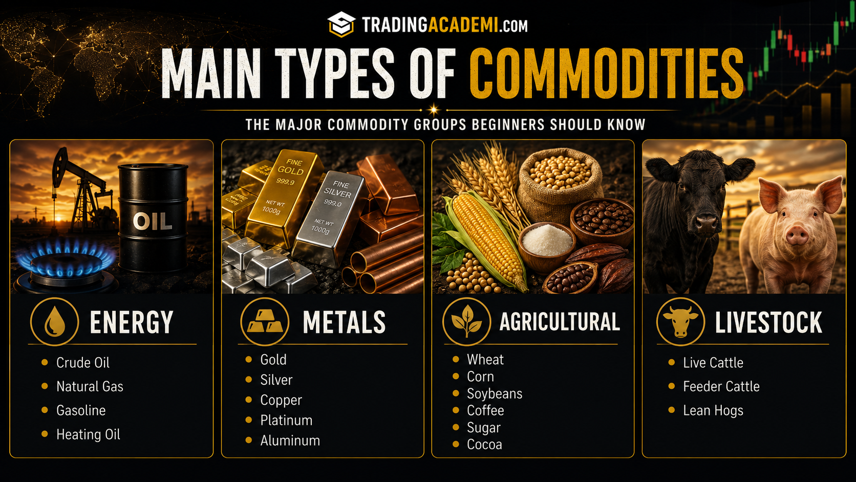 Main Types of Commodities