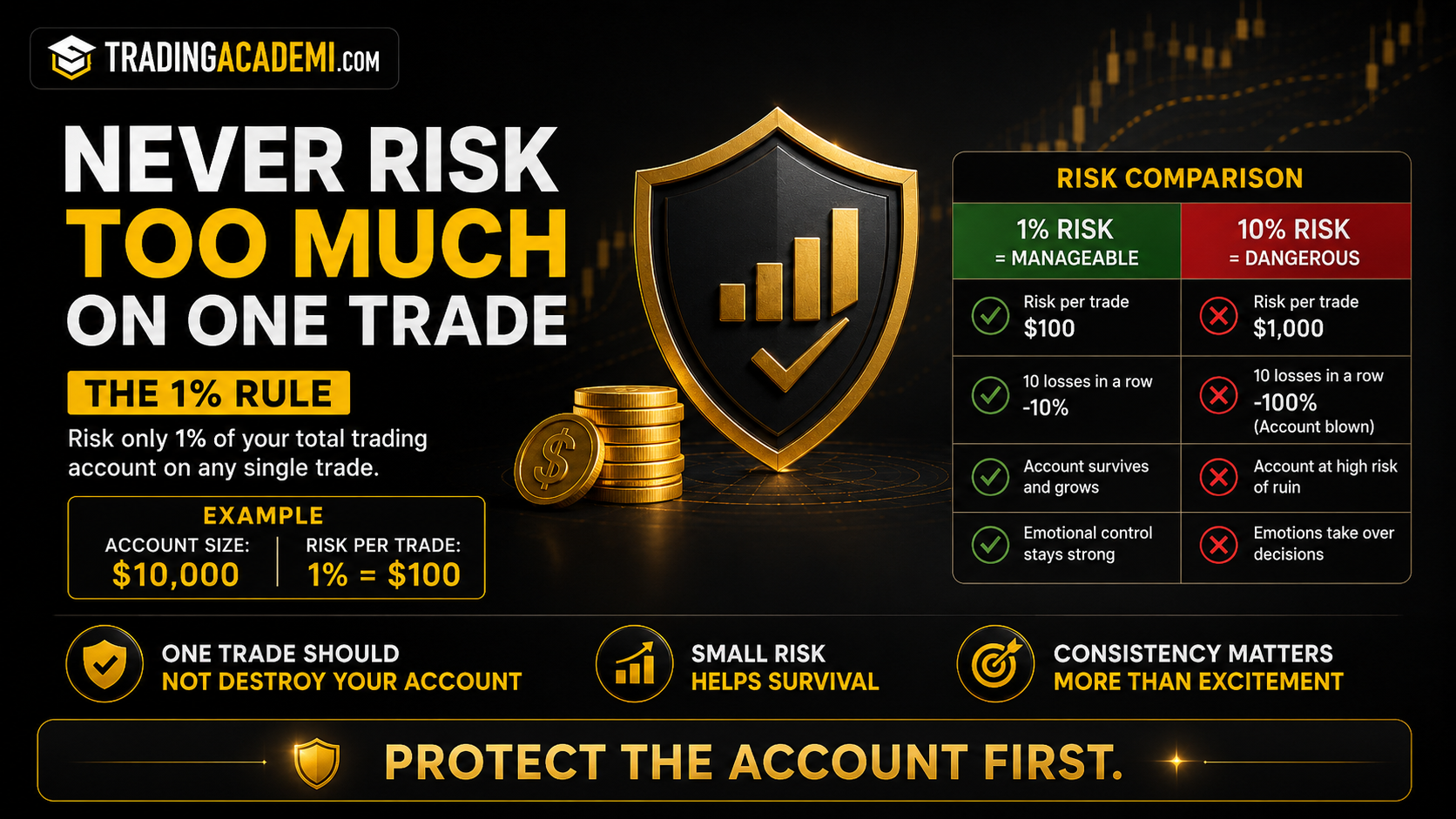Never Risk Too Much on One Trade