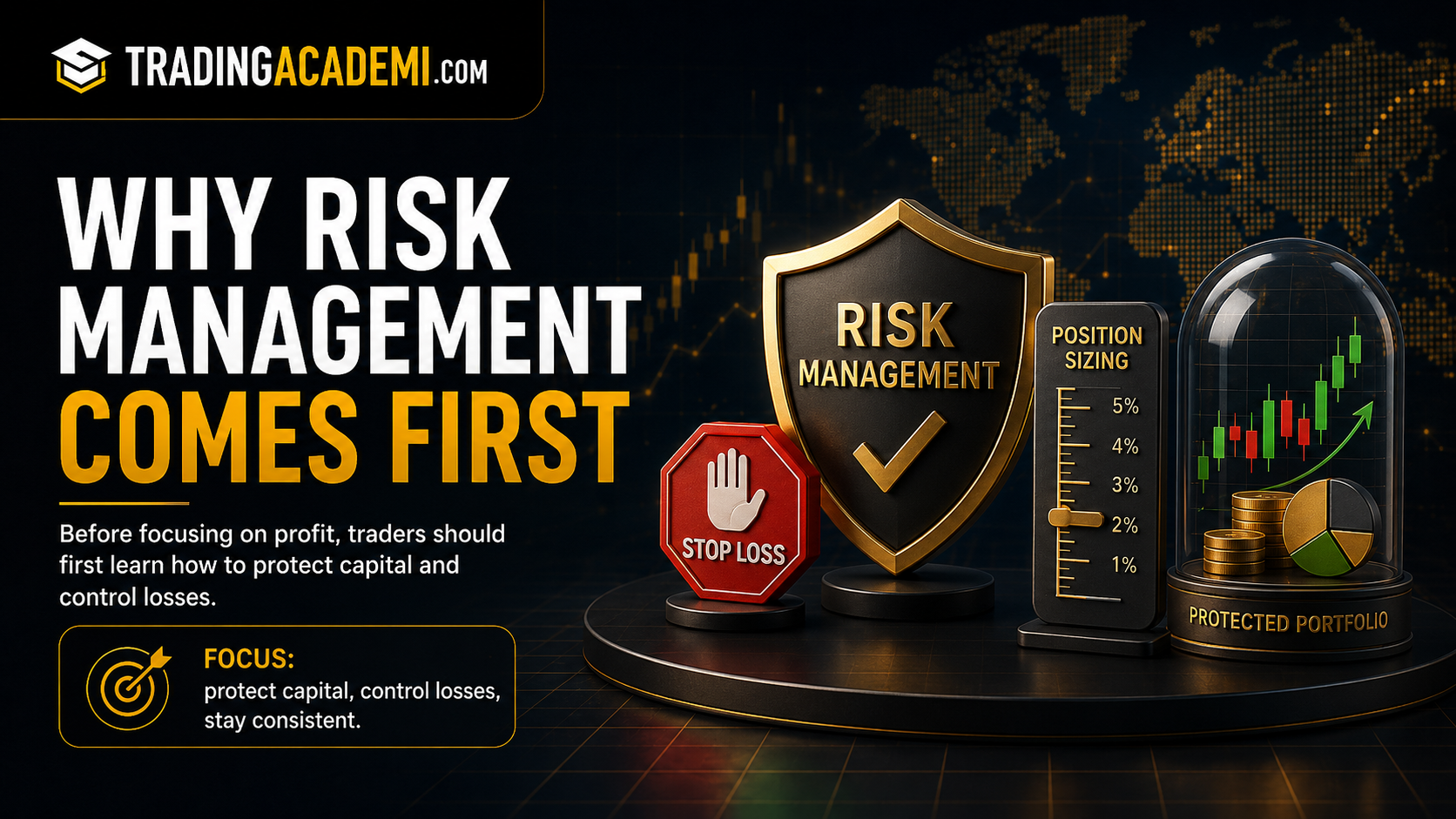 Risk management comes before profit in trading